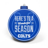 Colts 3-D Logo Ornament