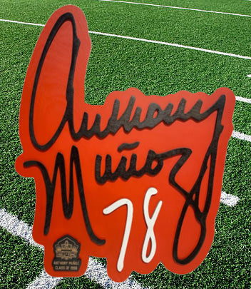 Anthony Muñoz 3D Signature Color Wall Sign