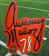 Anthony Muñoz 3D Signature Color Wall Sign