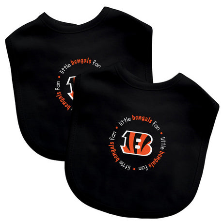 Bengals 2 Pack Baby Bibs