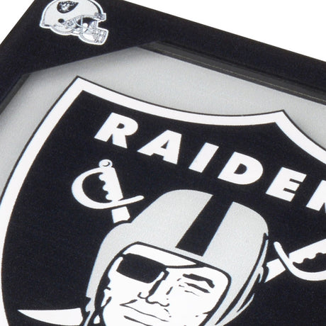 Raiders 3D Logo Series Coaster