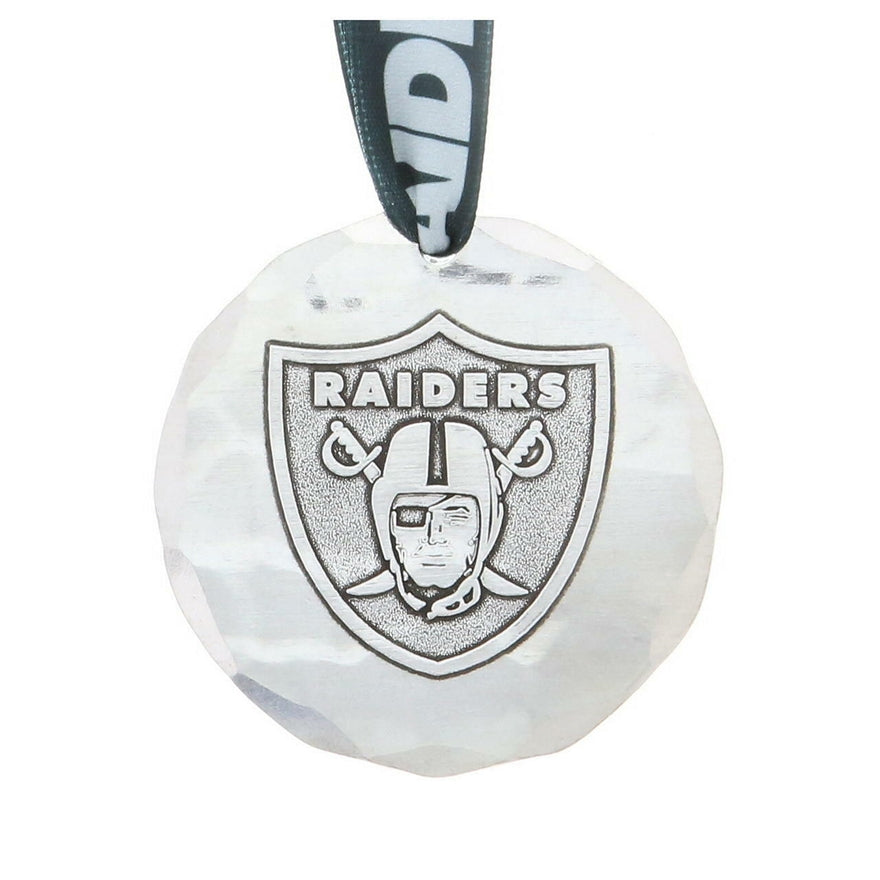 Raiders Classic Round Aluminum Ornament