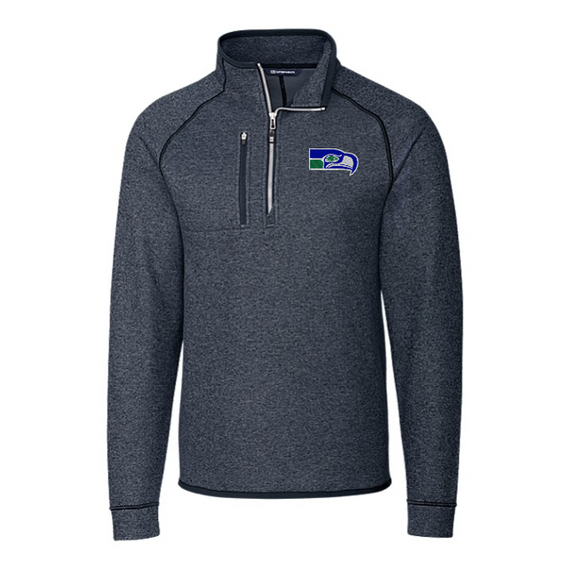 Seahawks Mainsail Sweater Knit Half Zip Jacket