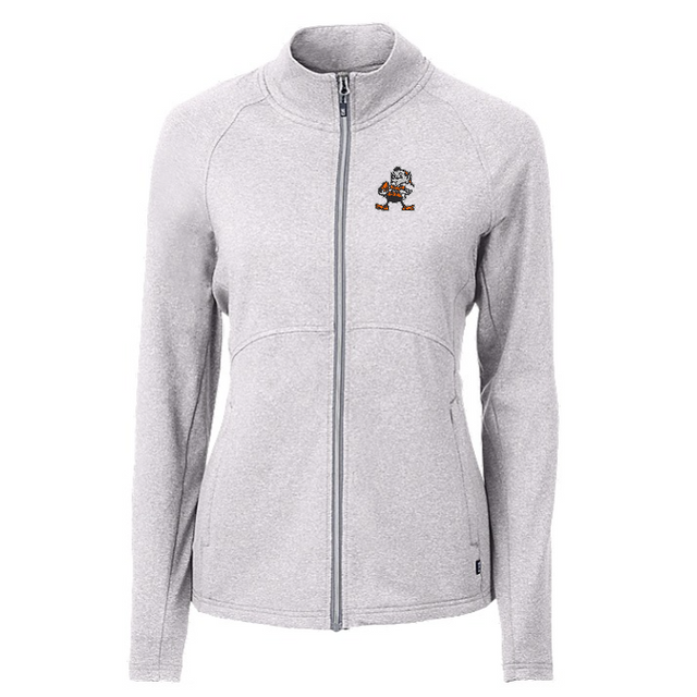 Browns Women's Adapt Eco Heather Throwback Logo Full Zip