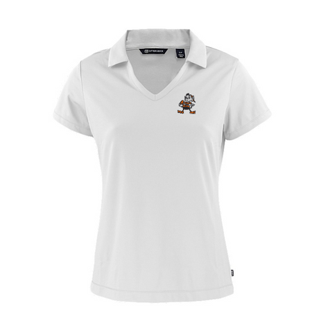 Browns Women's Daybreak Eco Recycled V-Neck Throwback Logo Polo