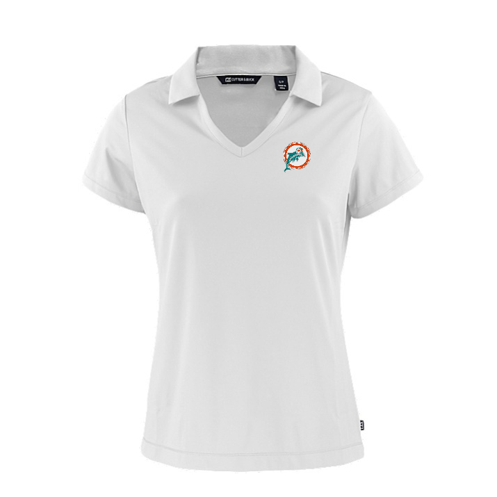 Dolphins Women's Daybreak Eco Recycled V-Neck Polo