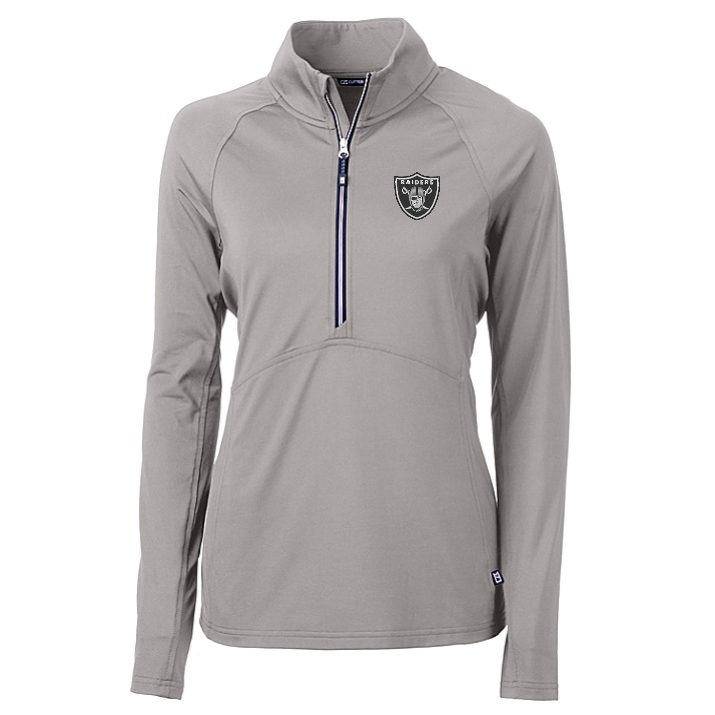 Raiders Women's Adapt Eco Knit Half Zip Pullover