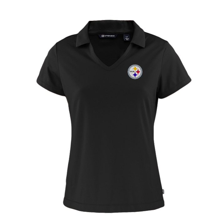 Steelers Women's Daybreak Eco Recycled V-Neck Polo