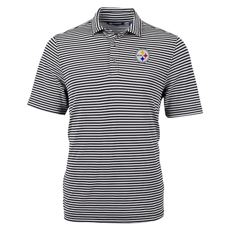 Steelers Virtue Eco Pique Stripe Recycled Polo