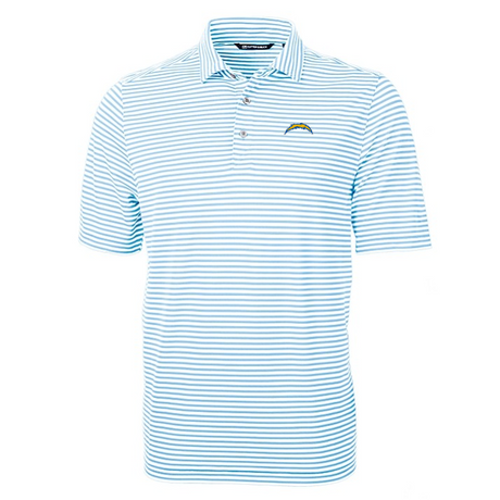 Chargers Virtue Eco Pique Stripe Recycled Polo