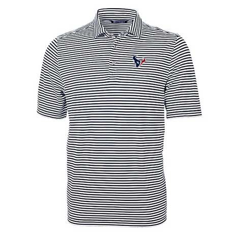 Texans Virtue Eco Pique Stripe Recycled Polo