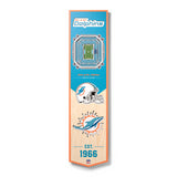 Dolphins 8" x 32" 3D Stadiumview Banner