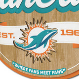 Dolphins 3D Fan Cave Wall Sign