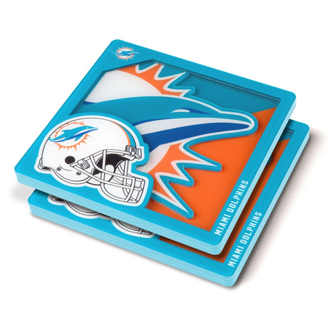 Dolphins 3D Logo Series Coaster