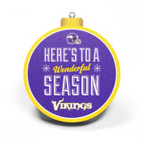 Vikings 3-D Logo Ornament