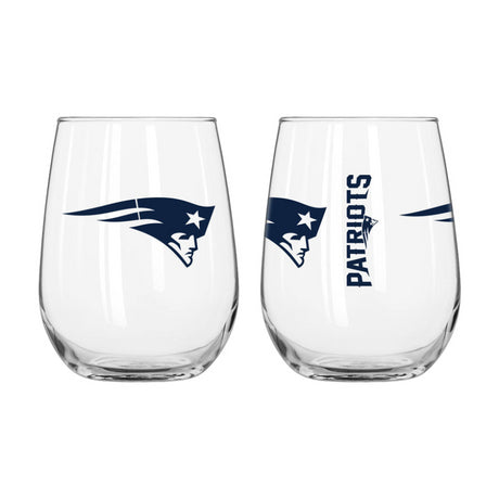 Patriots Curved Beverage Glass