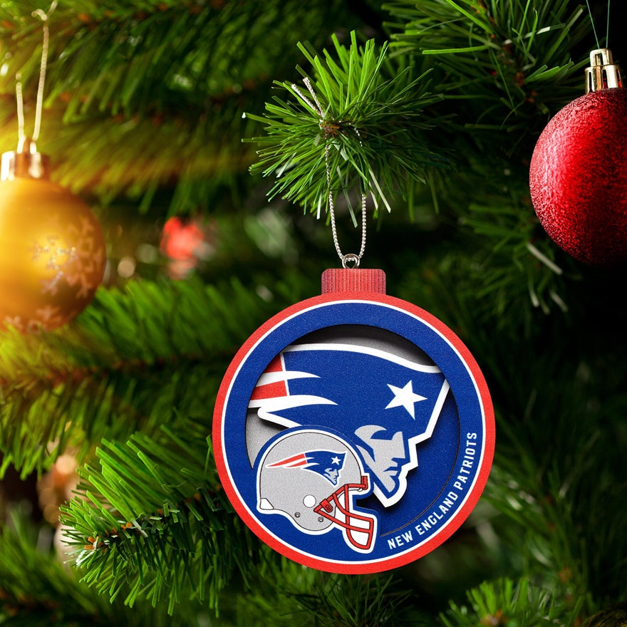 Patriots 3-D Logo Ornament