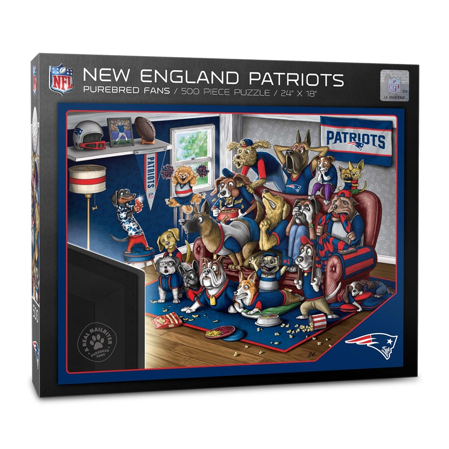 Patriots Purebred Fans Puzzle - A Real Nailbiter