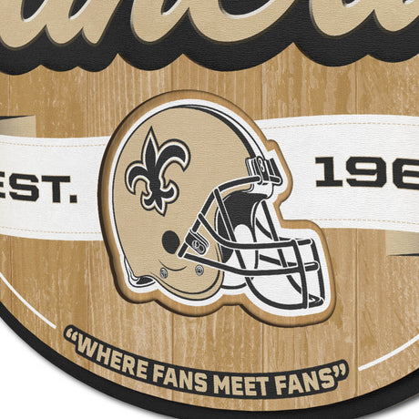 Saints 3D Fan Cave Wall Sign