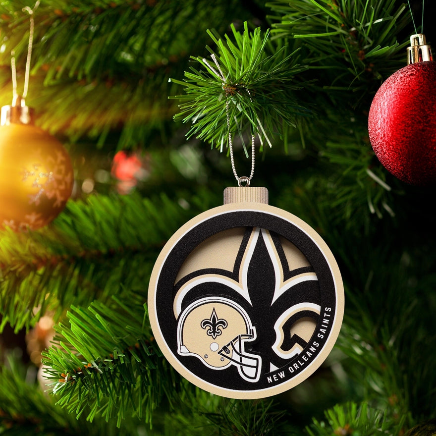 Saints 3-D Logo Ornament