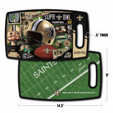 Saints Retro Cutting Board