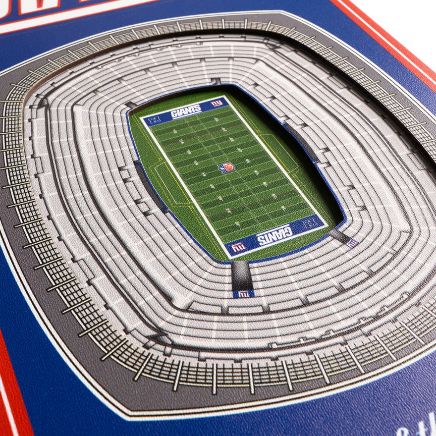 Giants 8" x 32" 3D Stadiumview Banner