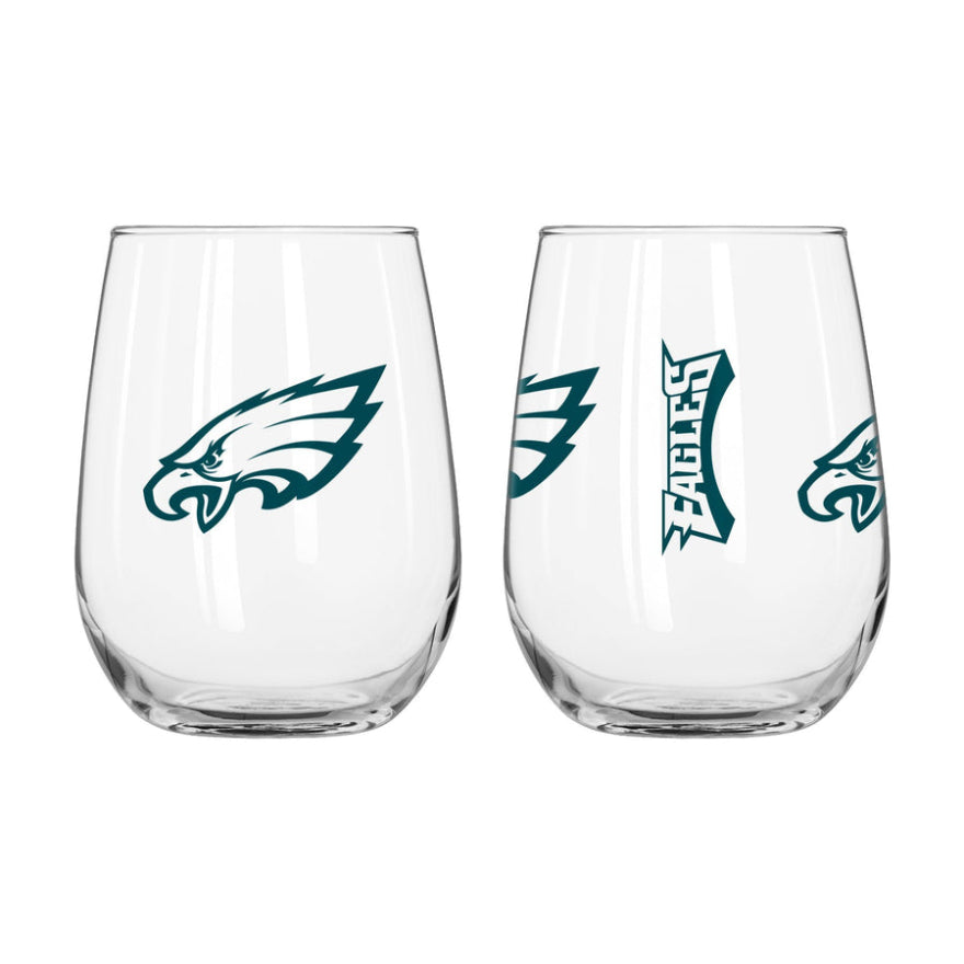 Eagles Curved Beverage Glass