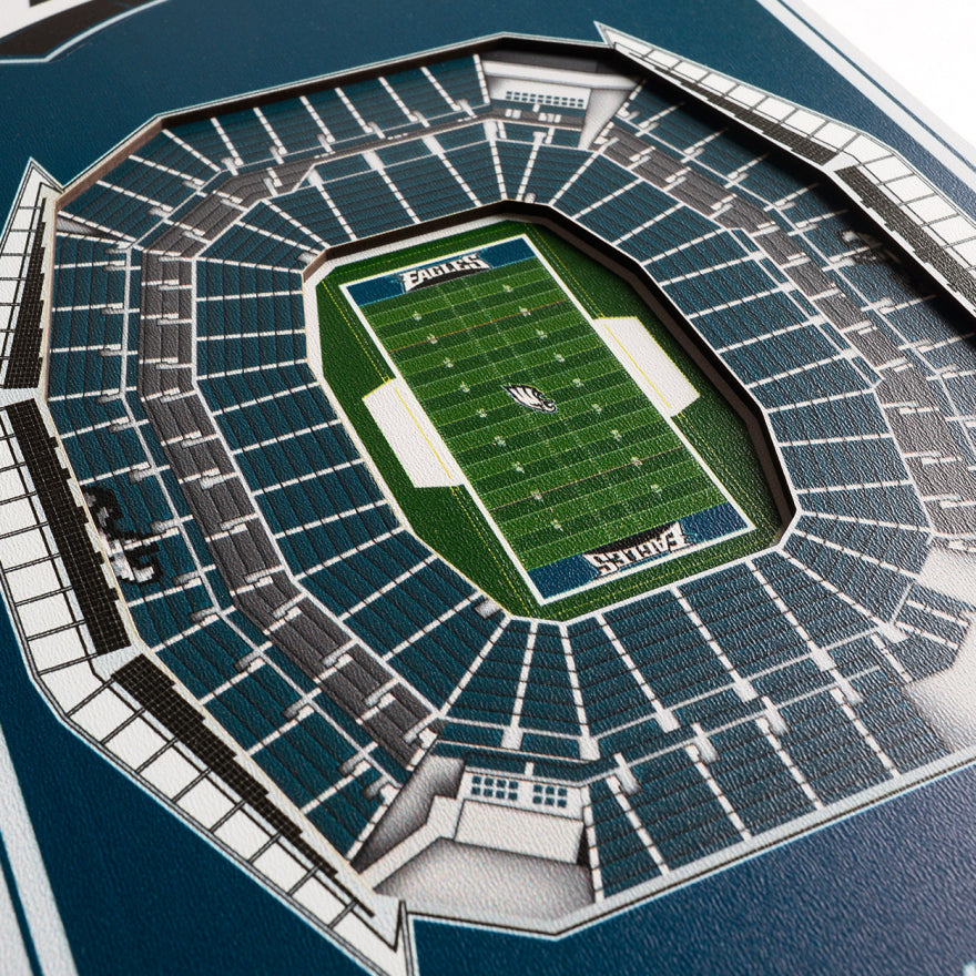 Eagles 8" x 32" 3D Stadiumview Banner