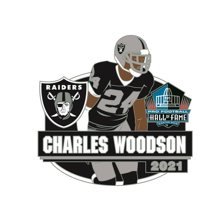 Charles Woodson Class of 2021 Raiders Action Player Pin