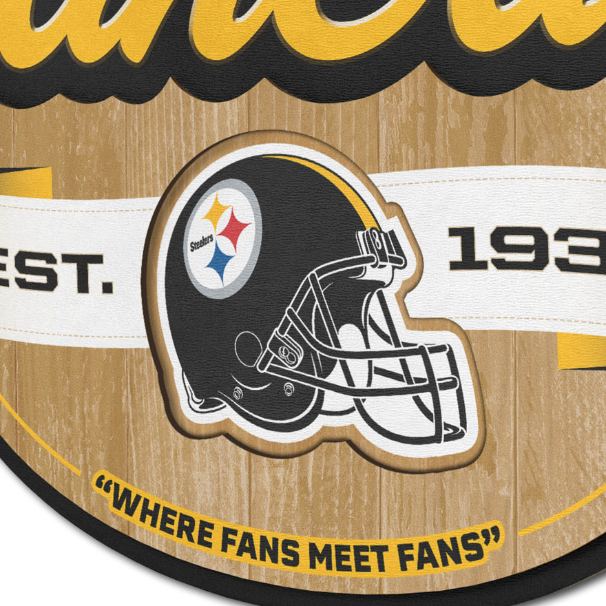 Steelers 3D Fan Cave Wall Sign