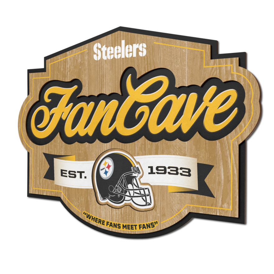 Steelers 3D Fan Cave Wall Sign