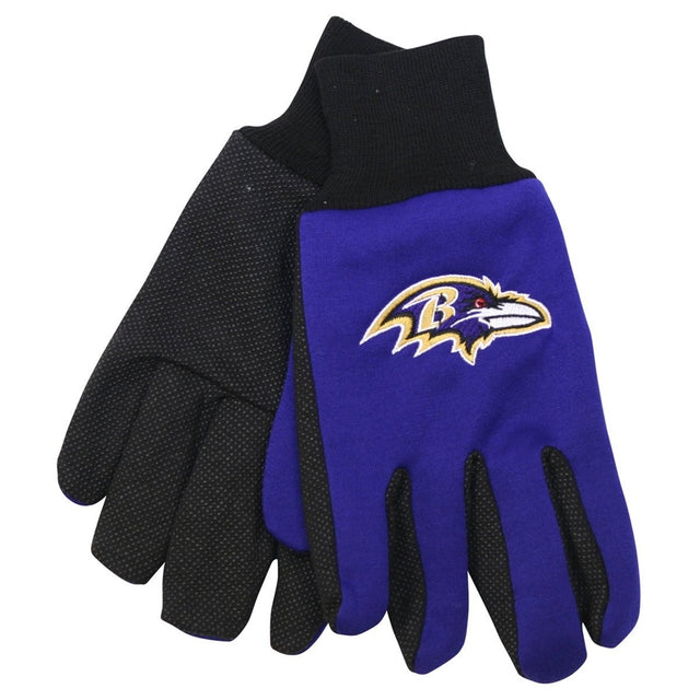 Baltimore Ravens Two Tone Adult Size Gloves