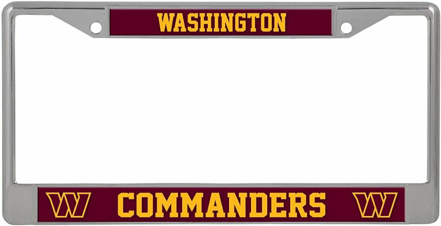 Commanders License Plate Frame