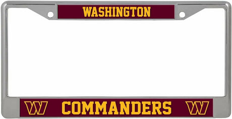 Commanders License Plate Frame