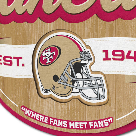 49ers 3D Fan Cave Wall Sign