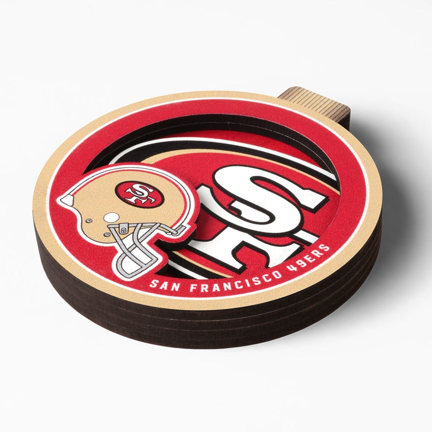 49ers 3-D Logo Ornament