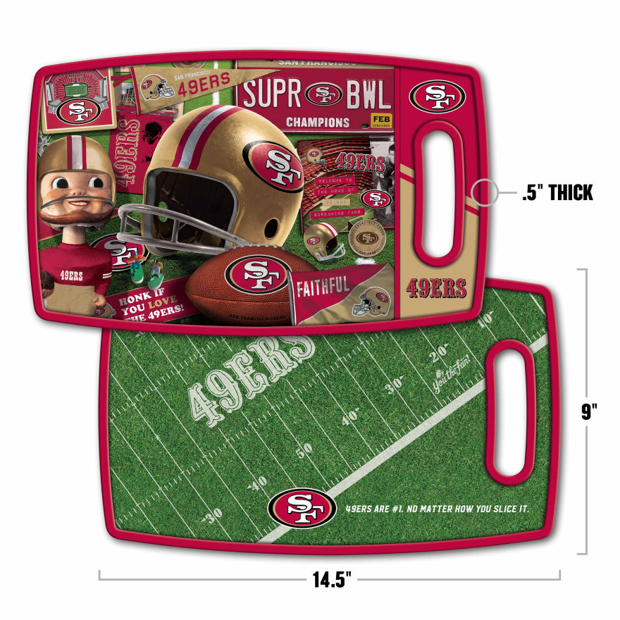 49ers Retro Cutting Board