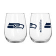 Seahawks Curved Beverage Glass