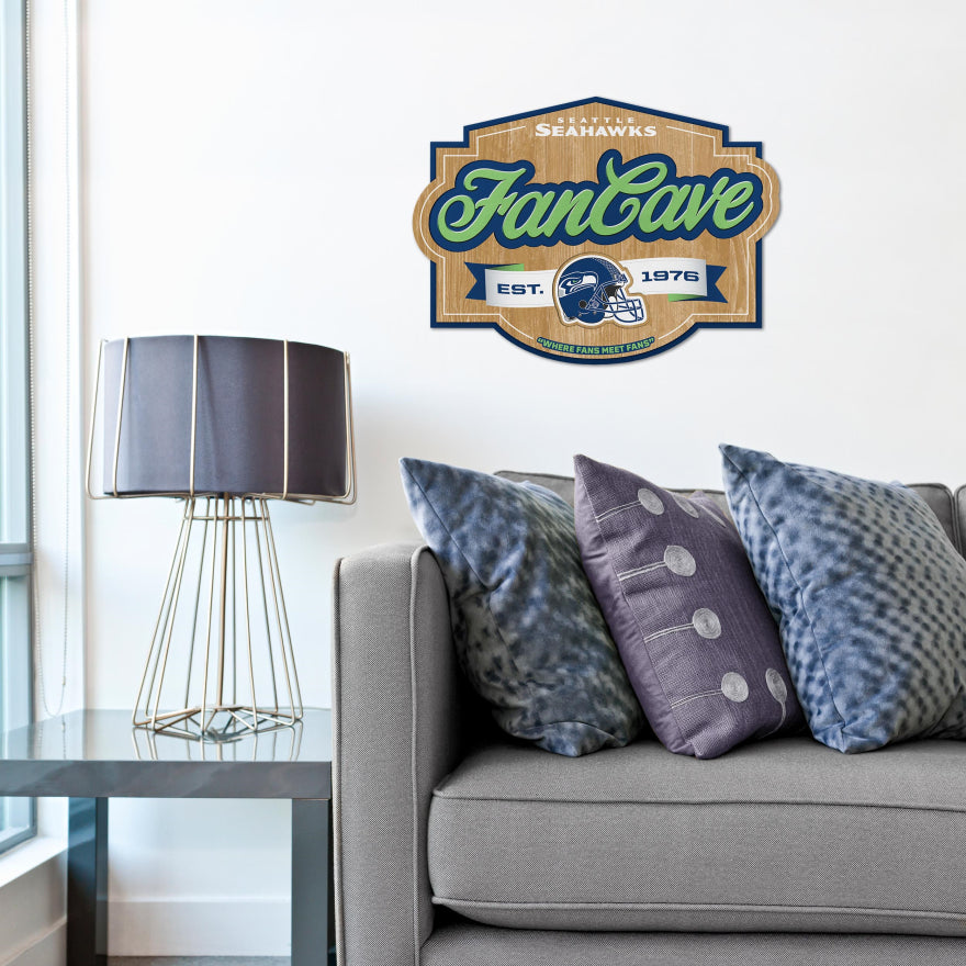 Seahawks 3D Fan Cave Wall Sign