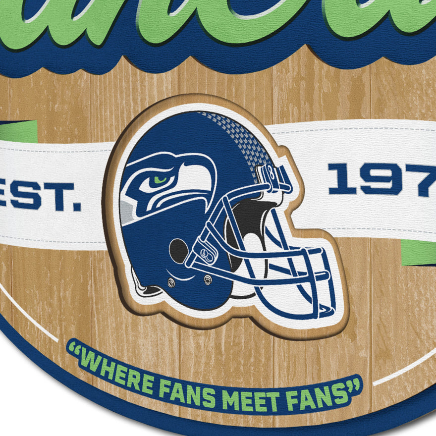 Seahawks 3D Fan Cave Wall Sign