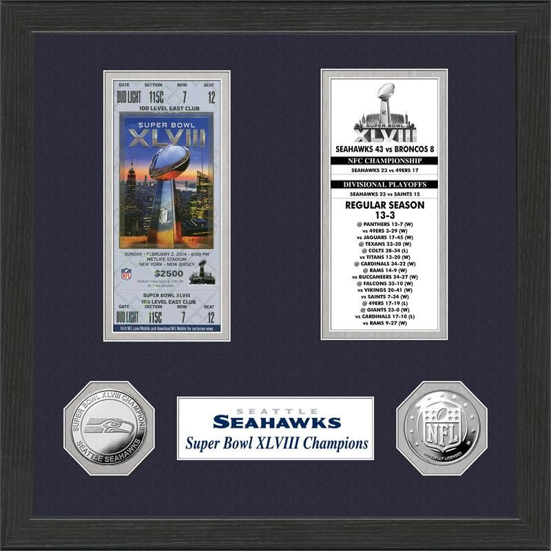 Seahawks Super Bowl Championship Ticket Collection