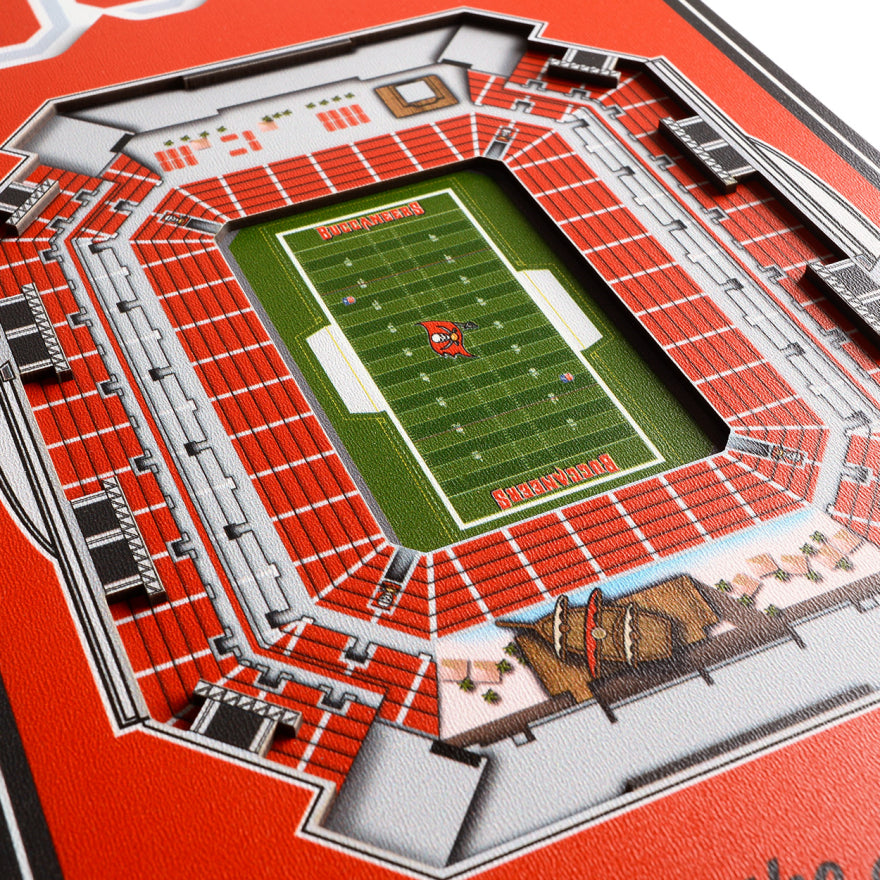 Buccaneers 8" x 32" 3D Stadiumview Banner