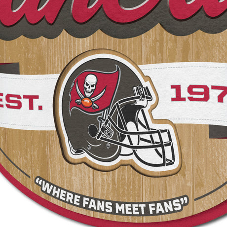 Buccaneers 3D Fan Cave Wall Sign