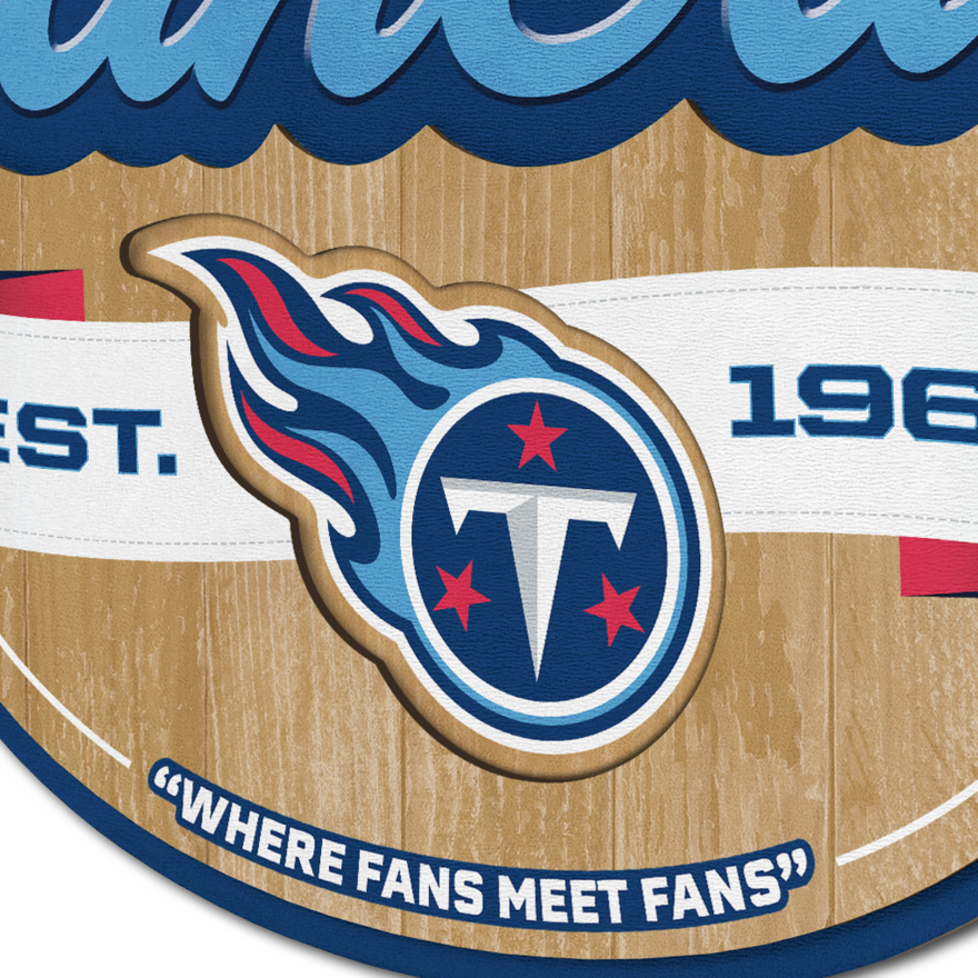 WinCraft Tennessee Titans Fan Cave Banner Flag – 3x5 Ft Indoor/Outdoor Polyester Banner With Grommets - View #6
